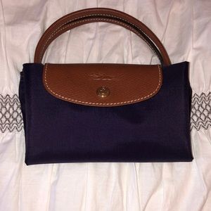 NEW Longchamp Le Pliage Mini Nylon Tote - Purple